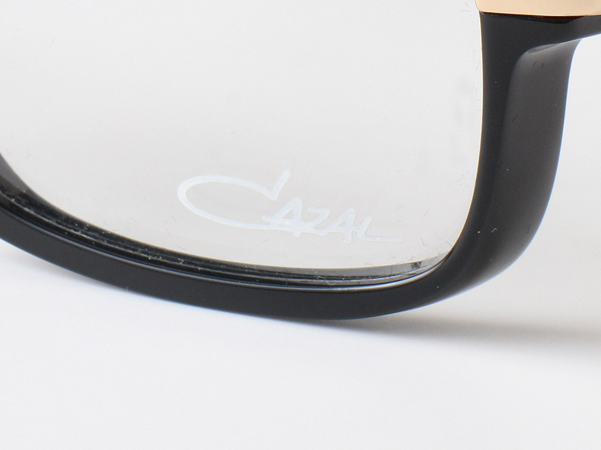 E15361 美品 CAZAL カザール クリアサングラス メガネ 眼鏡 MOD.607 アイウェア レジェンズ ブラック×クリア 黒 ケース付_画像8