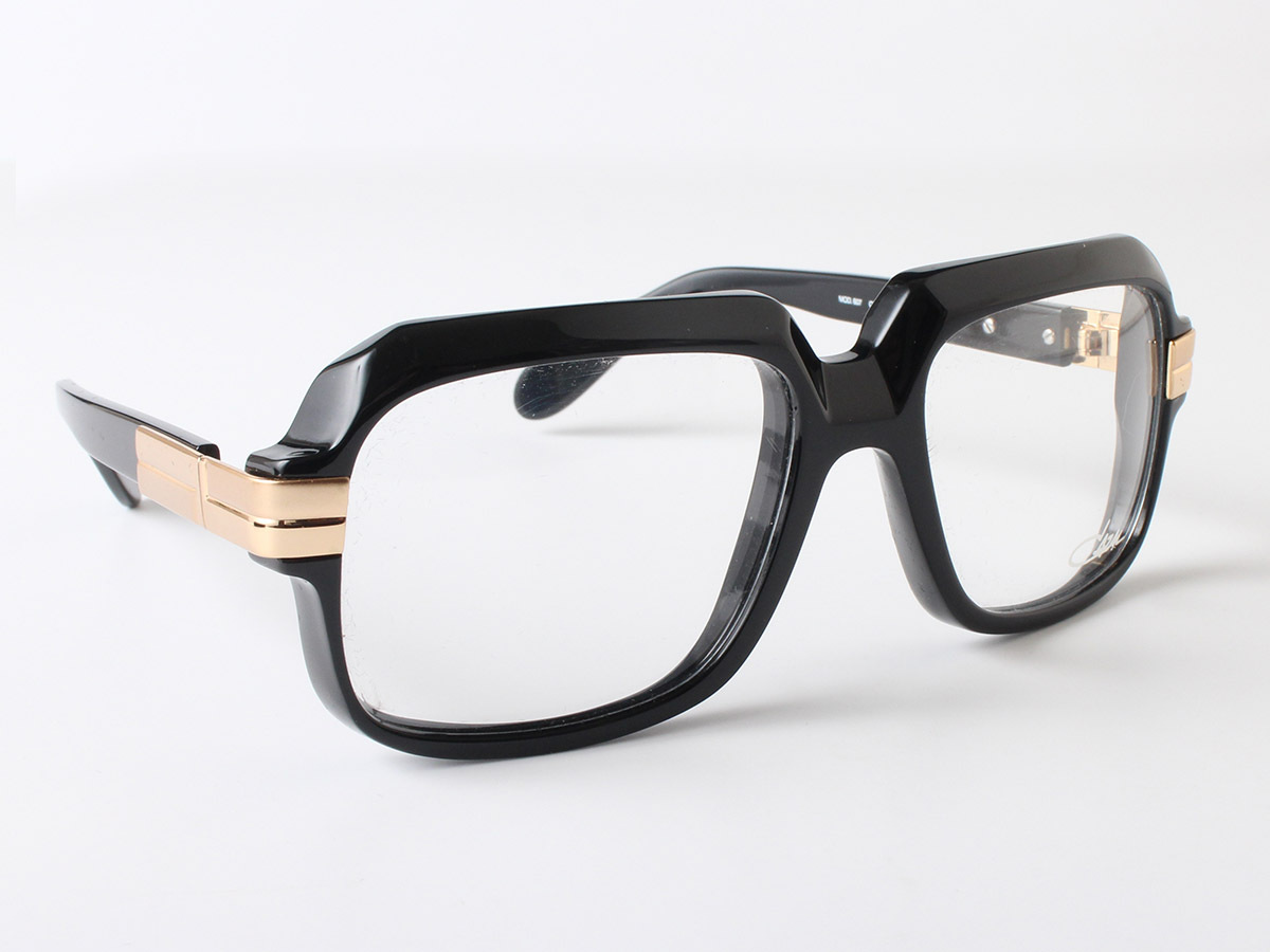 E15361 美品 CAZAL カザール クリアサングラス メガネ 眼鏡 MOD.607 アイウェア レジェンズ ブラック×クリア 黒 ケース付_画像2