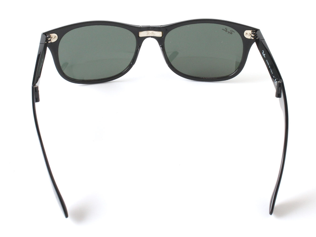 E16130 Ray-Ban レイバン 折りたたみ サングラス アイウェア ケース付き ブラック 黒 イタリア製 RB4223 601/71 ウェリントン_画像2