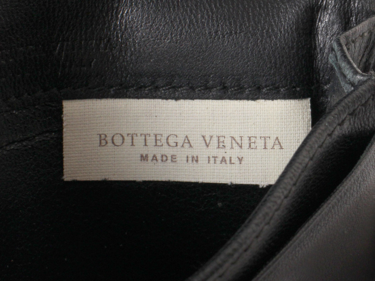 E15985 BOTTEGA VENETA ボッテガヴェネタ イントレチャート カードケース ブラック 黒 イタリア製 カード入れ 名刺入れ 名刺ケースの画像8