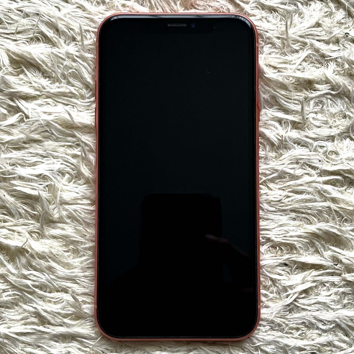 【美品】iPhoneXR 64GB 本体 コーラル SIMフリー 外箱付の画像3