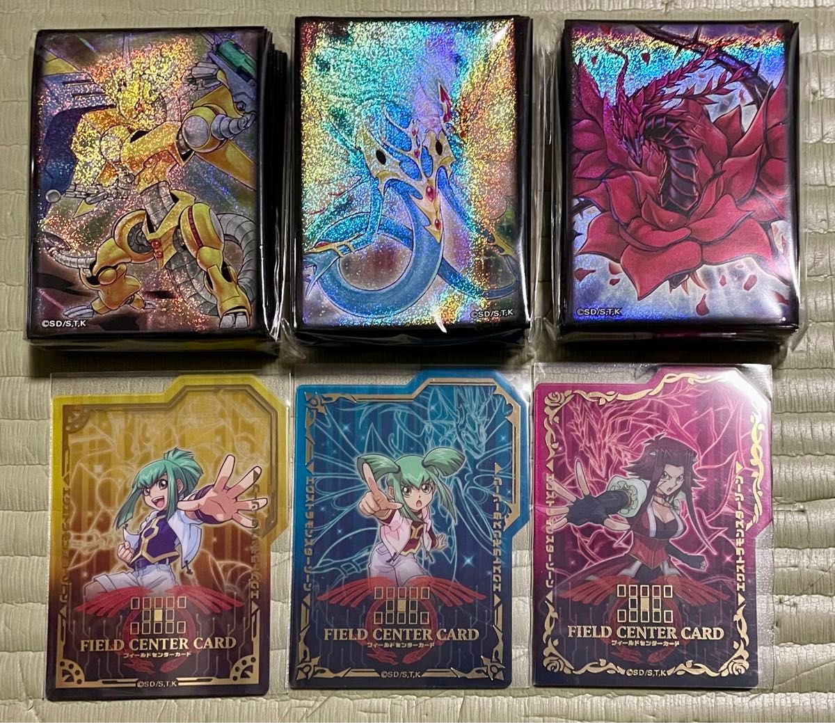 遊戯王5D's シグナー竜 公式スリーブ 3種類セット 各70枚 未使用 遊戯王5D's シグナー竜 公式スリーブ 3種類セット 各70枚 未使用
