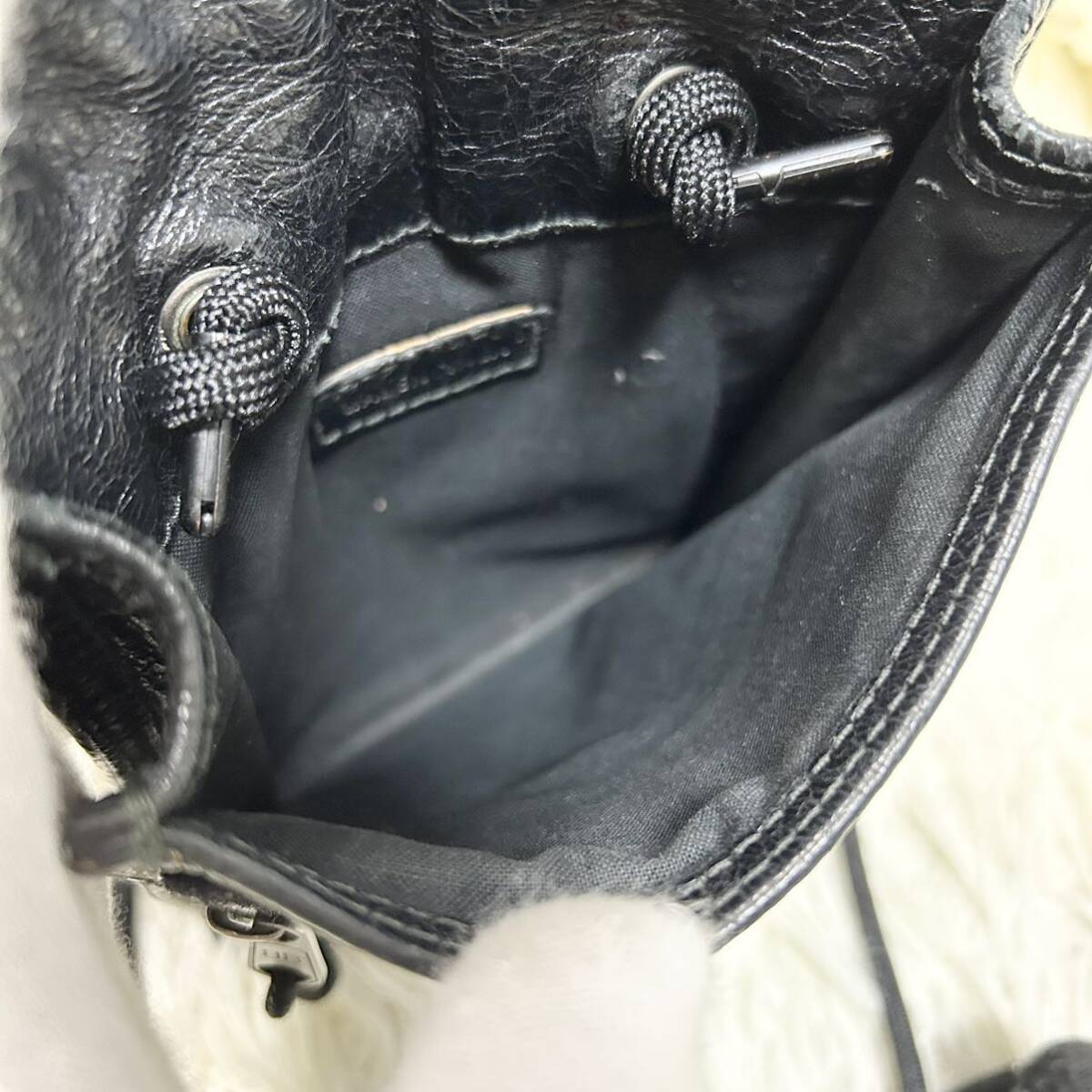* превосходный товар *BALENCIAGA Balenciaga Explorer сумка на плечо сумка небольшая сумочка sakoshu сумка портфель наклонный .. натуральная кожа чёрный 