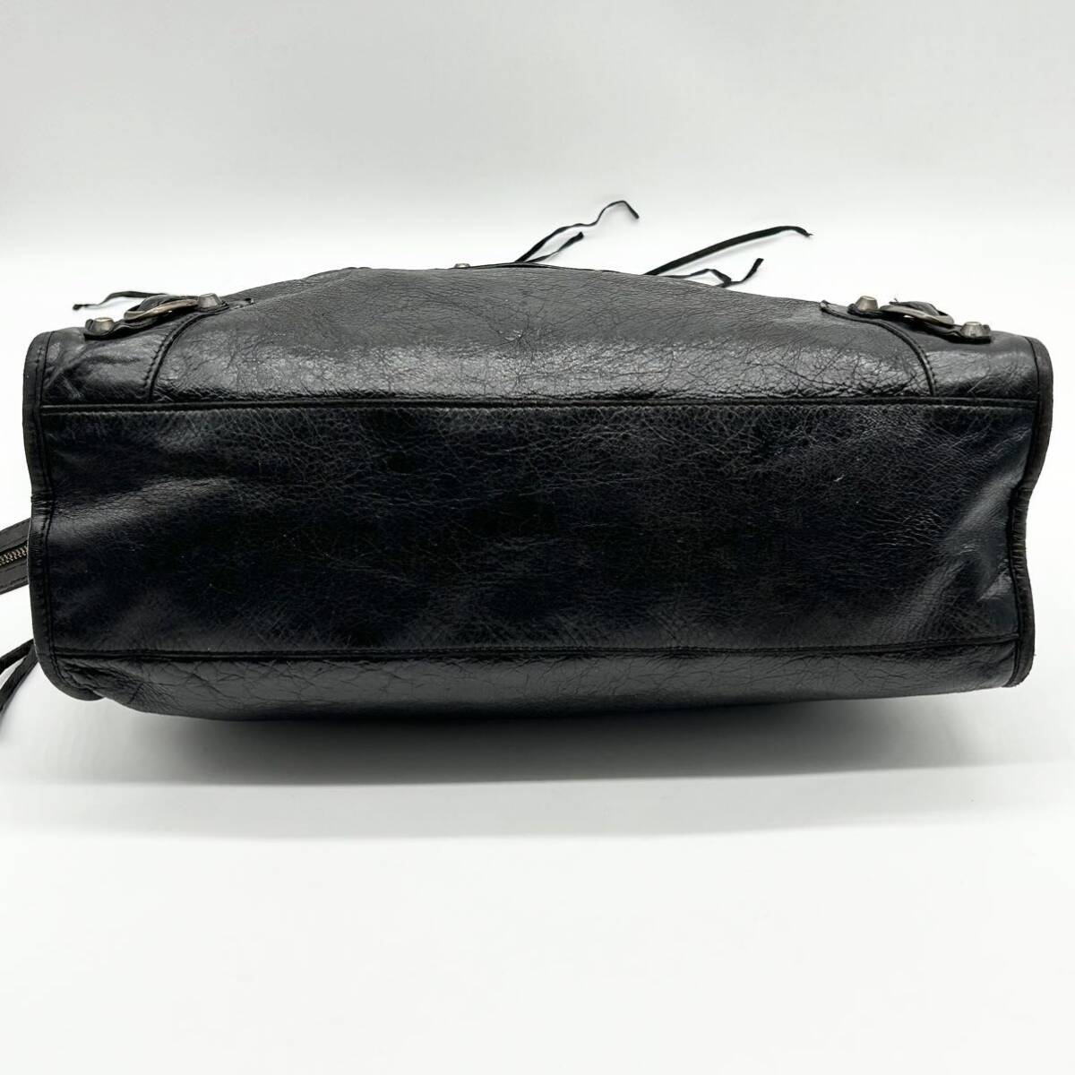 * высококлассный *BALENCIAGA Balenciaga 2way ручная сумочка большая сумка сумка на плечо сумка портфель City кожа плечо .. возможно чёрный черный 