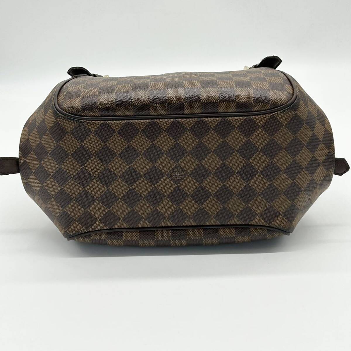 ●美品●LOUIS VUITTON ルイヴィトン べレムMM トートバッグ ハンドバッグ ワンショルダー ダミエ 肩掛け可 レザー PVC レディース 茶の画像6