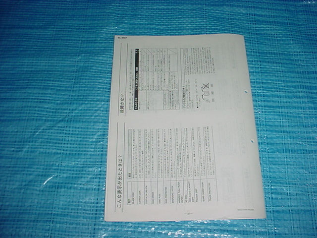 1995 year 11 month Panasonic SL-MD7. owner manual 