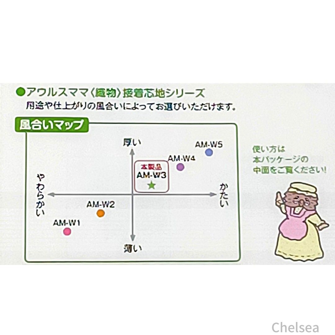 バイリーン 接着芯 織物芯地タイプ すっきりシャープな仕上がり 122cm幅×長さ70cm 白 AM-W3