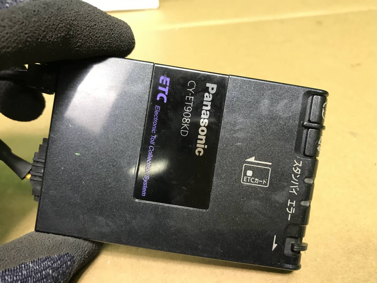 管1103-6　Panasonic　パナソニック　ETC　CY-ET908KD　軽自動車登録　送料520円_画像2