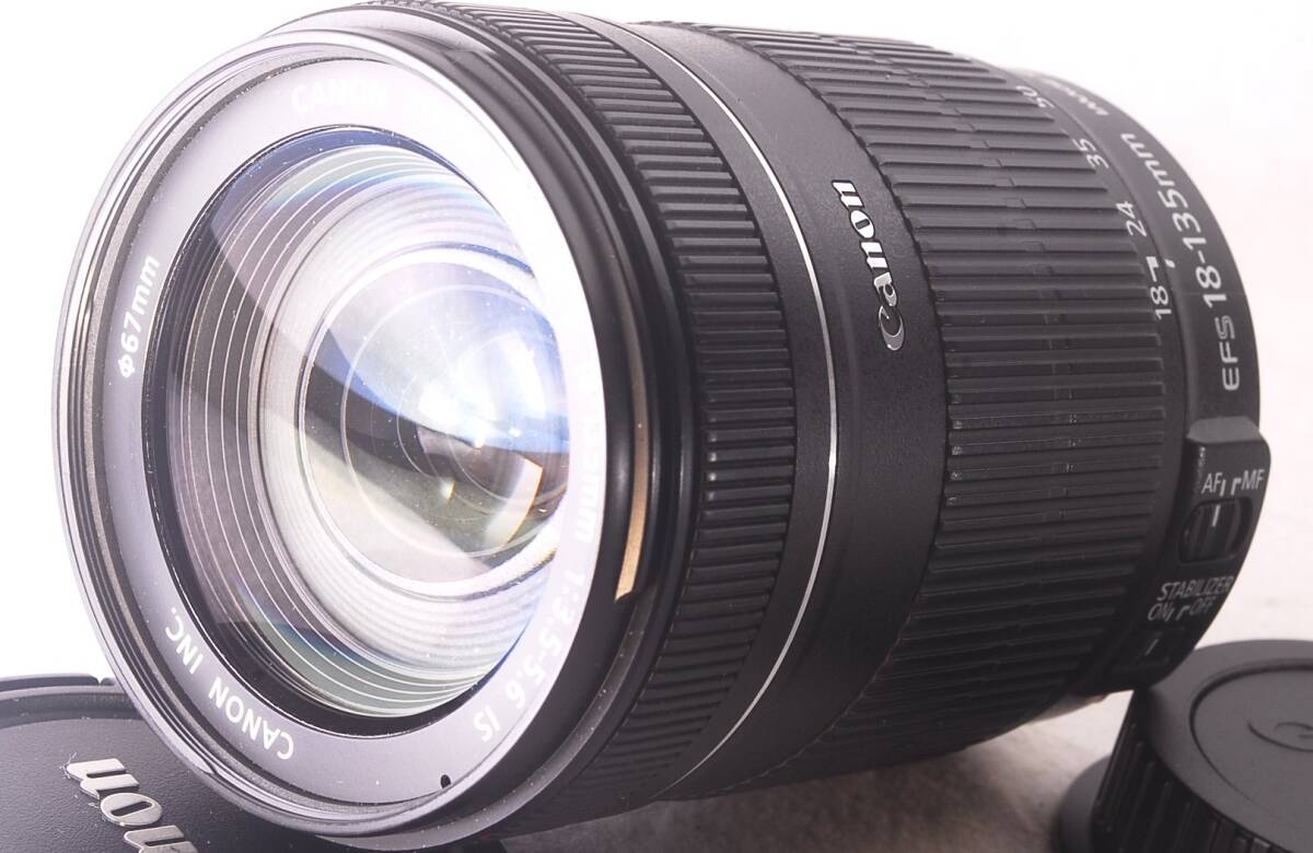 ★極美品！★Canonキャノン EF-S 18-135mm Ｆ3.5-5.6 IS★絶好調！C524