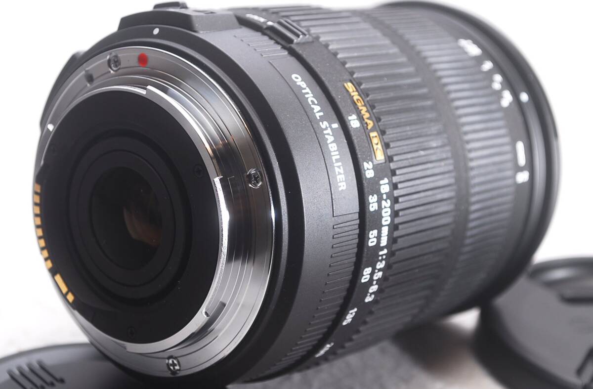 ★新品級！★シグマSIGMA 18-200mm F3.5-6.3 DC OS HSM Canon★絶好調！C514_マウントも使用感少なくピカピカです♪