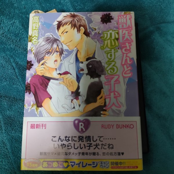 高野真名　獣医さんと恋する子犬　 文庫★_画像1