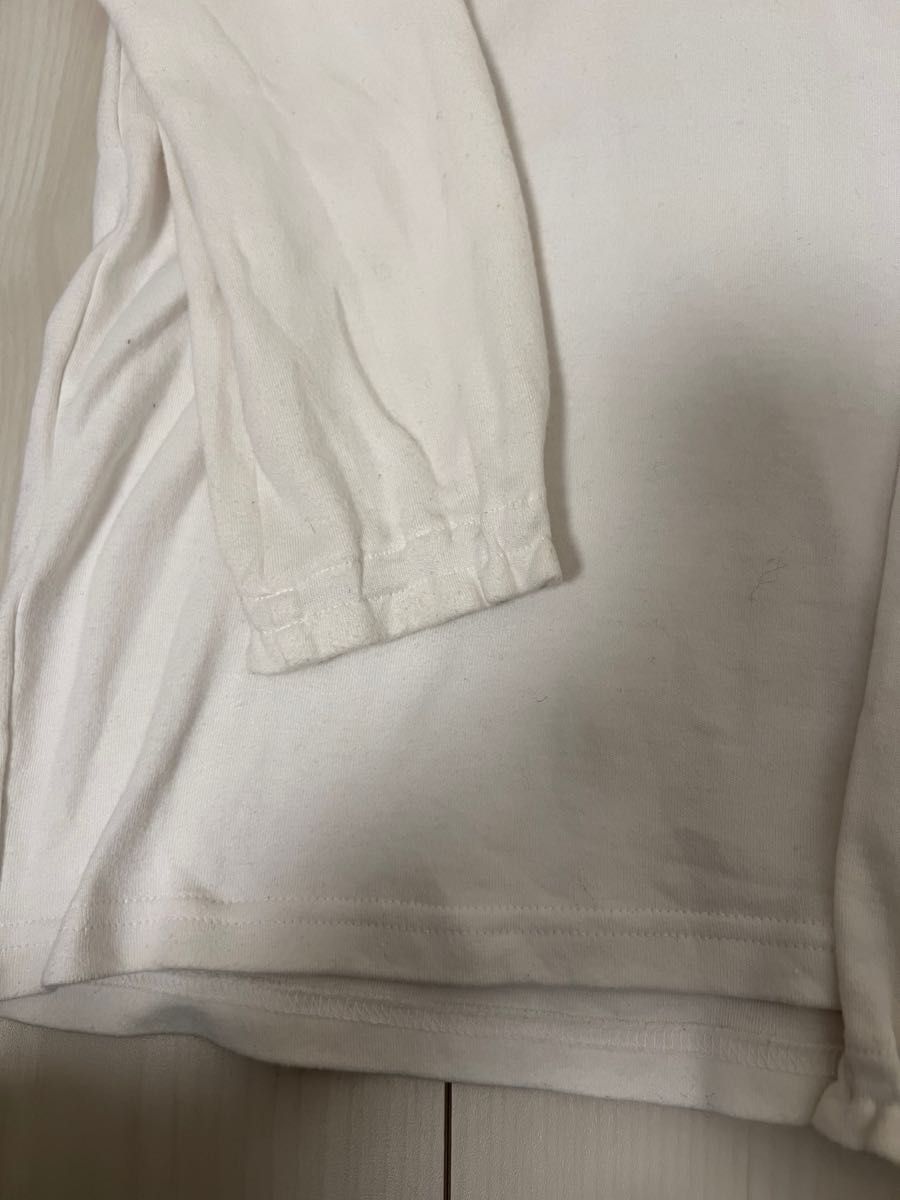 ホワイト長袖ポロシャツ（150cm）