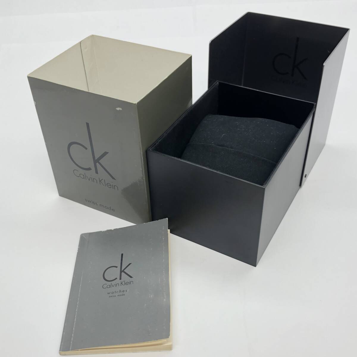 Calvin Klein カルバンクライン K03414 QZ クオーツ 不動品 ジャンク品 メンズ 時計 腕時計 保護フィルム付 CK_画像10