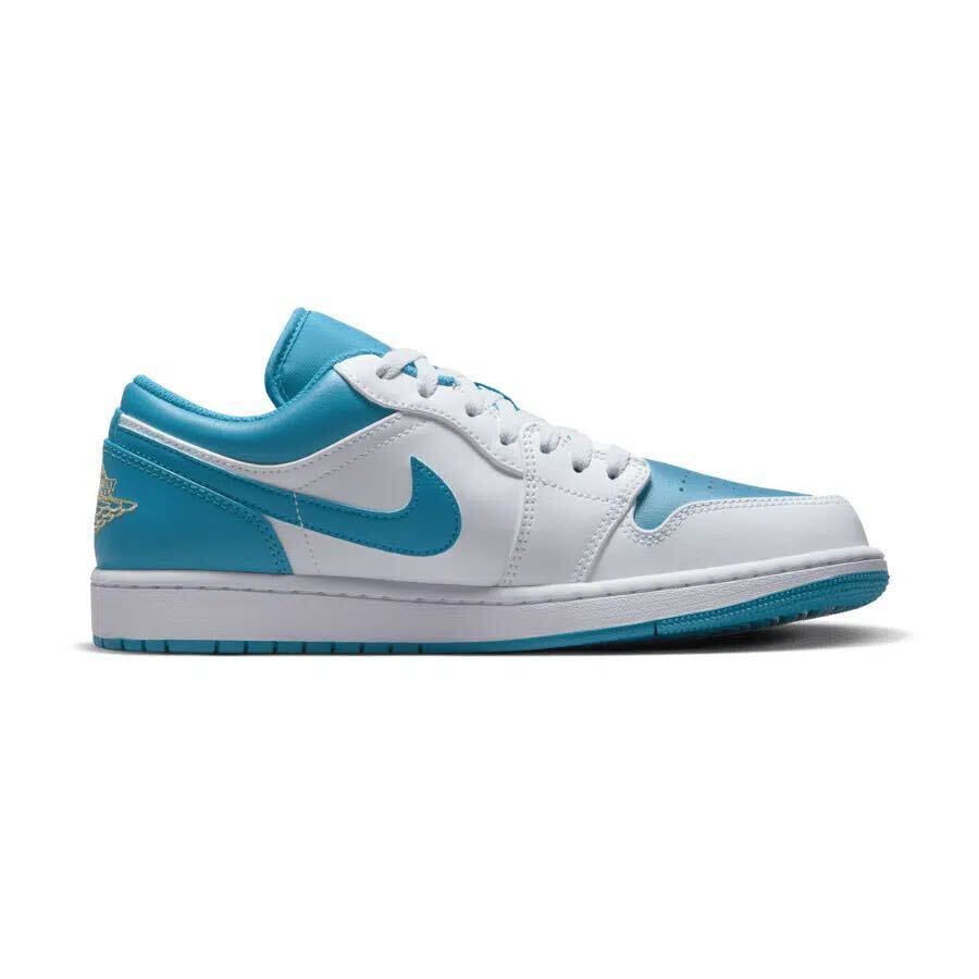 27.5cm 新品 NIKE AIR JORDAN 1 LOW エア ジョーダン ロー スニーカー エアジョーダン1 AJ1 AQUATONE アクアトーン 水色 白 青 メンズ_画像5