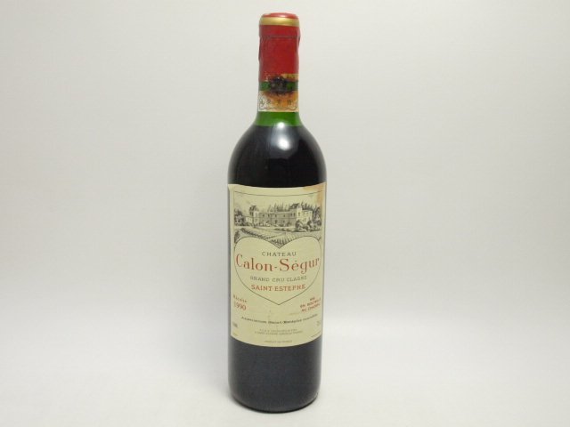 漏れ跡・コルク低下★★Chateau Calon-Segur シャトー・カロン・セギュール 1990年 750ml/13%★AKA82922_画像2