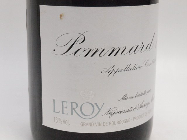 漏れ跡有★★Leroy Pommard 1er Cru ルロワ ポマール プルミエ・クリュ 2007年 750ml/13% (2)★AC17796_画像4