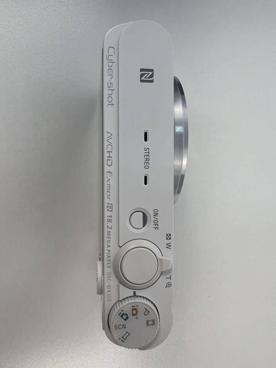【3/80E】SONY デジタルカメラ ホワイト DSC-WX350 動作確認済_画像4