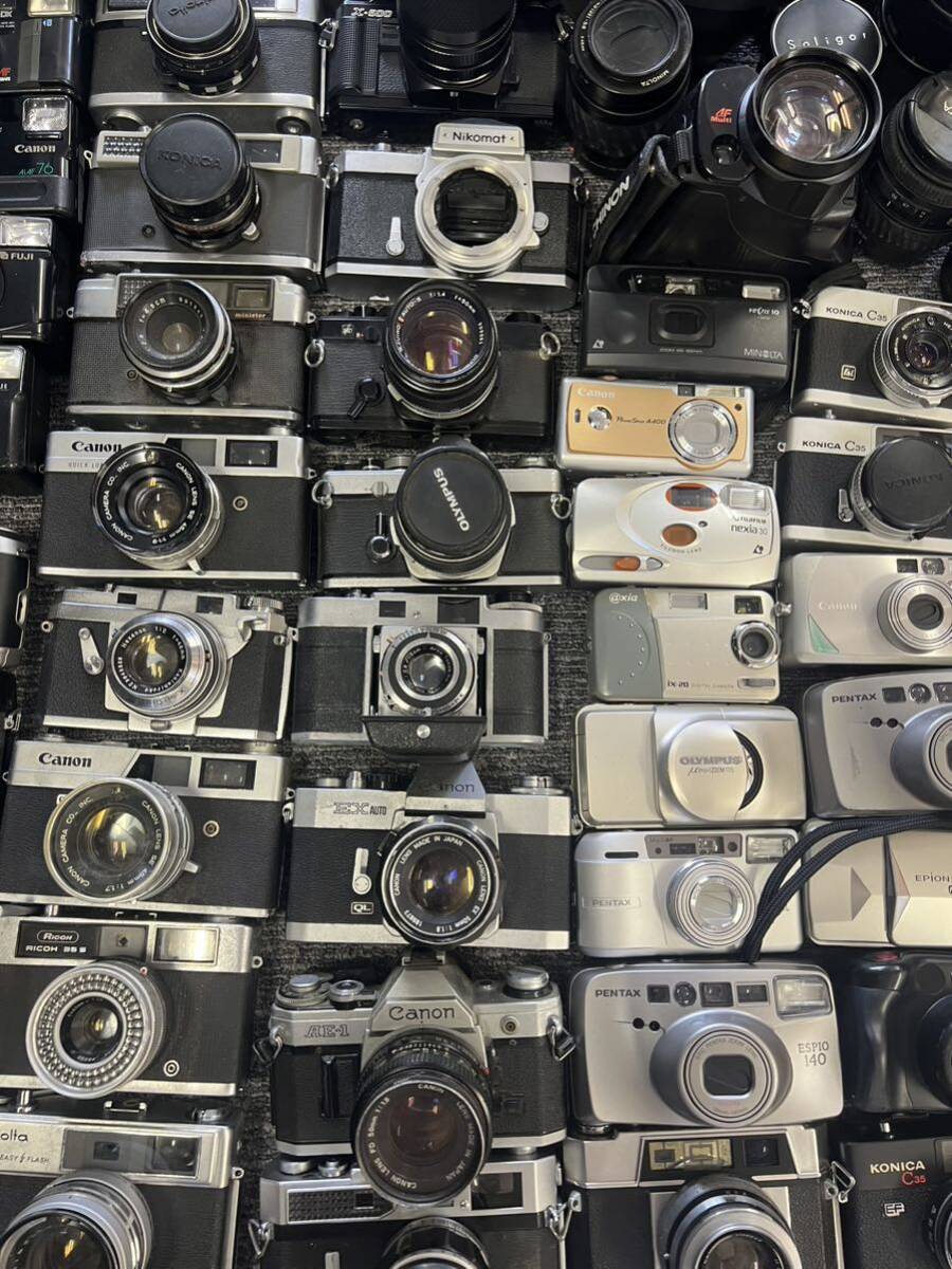 【3/0E】ジャンク フィルムカメラ レンズ その他 まとめ売り Canon/OLYMPUS/FUJICA/yashica/Nikon/PENTAXの画像6