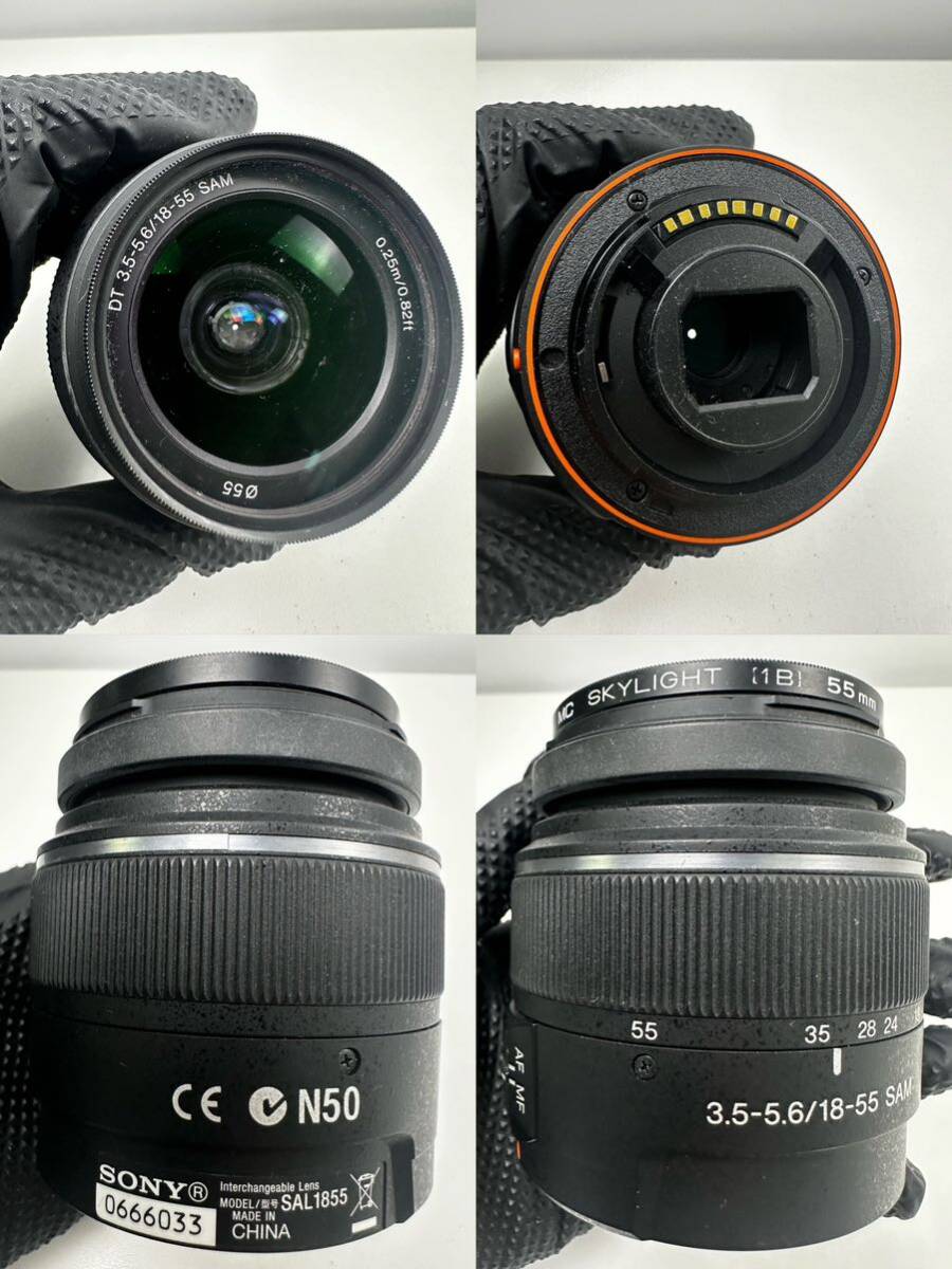 【3/19ES3】 SONY SLT-A65V AF レンズ SAL1855 AF18mm-250mm 1:3.5-6.3 まとめ 動作未確認の画像6