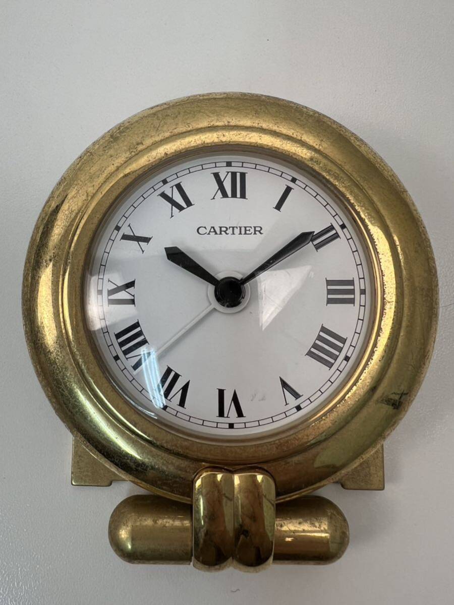 Cartier put clock operation not yet verification antique [3/26E]