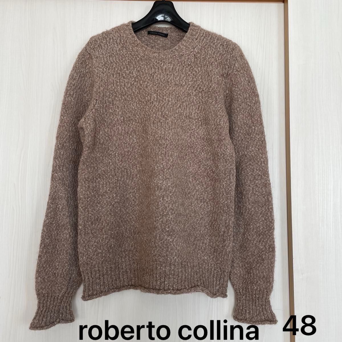 roberto collina ロベルトコリーナ メンズ ニット イタリア製 48 セーター 長袖 カジュアル ウール
