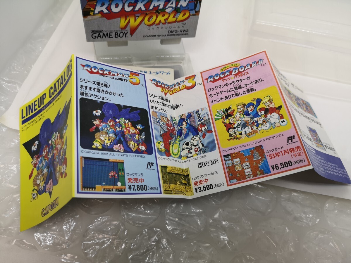 【箱説チラシ付き・良品◆GB ロックマンワールド ROCKMAN WORLD クリア保護ケース付き 他にも出品中、※匿名・同梱可 】ゲームボーイ /U3 の画像6