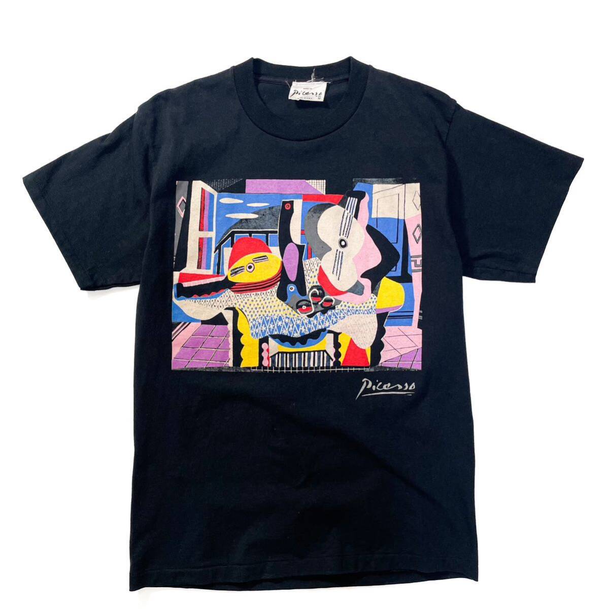 パブロ ピカソ アート ヴィンテージ 80s 88年 パブロ・ピカソ オフィシャル ブラック アメリカ製