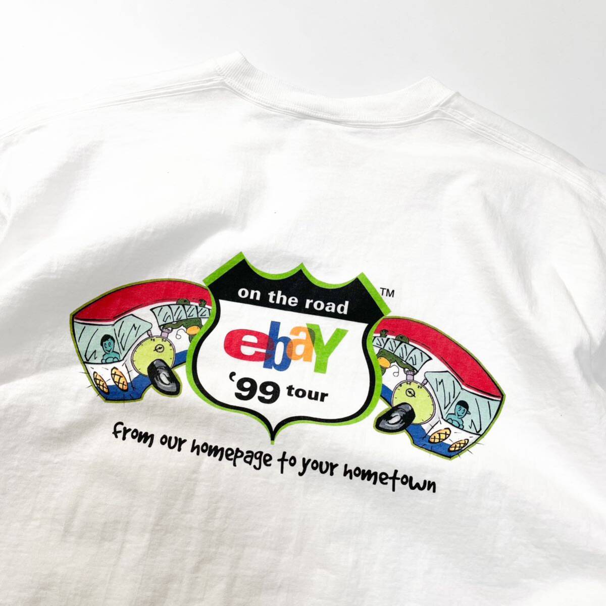 90s eBay プリントt ビンテージ usa old Tシャツ アメリカ ネット アップル アート XL フルーツオブザルーム 80s 00s y2k イーベイ tee
