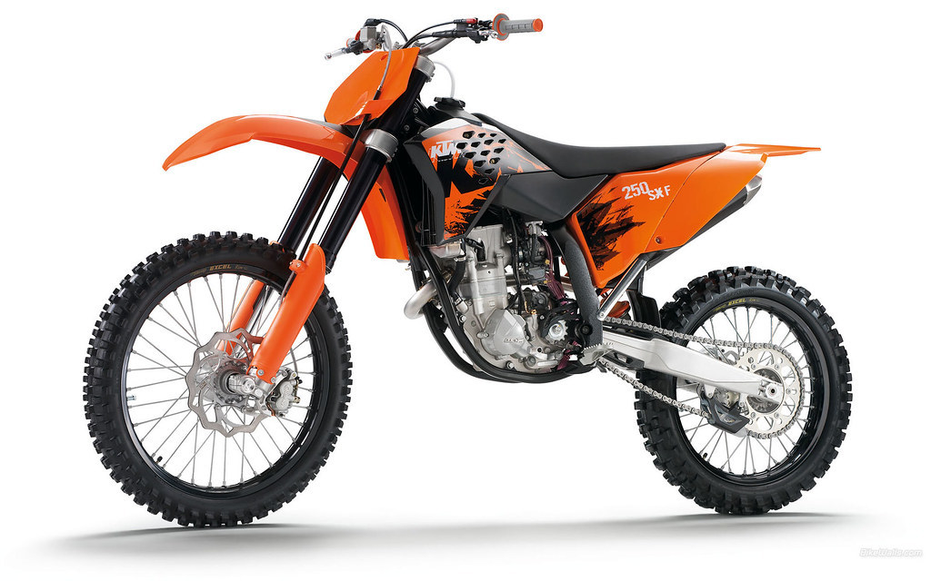 KTM SX SX-F EXC EXC-F フサベル (07-12年)チェーンスライダー Ｒ-TECH(イタリア製)橙色 在庫あり即納! モトクロス/エンデューロ/純正互換_適合車種参考画像(250SX-F)