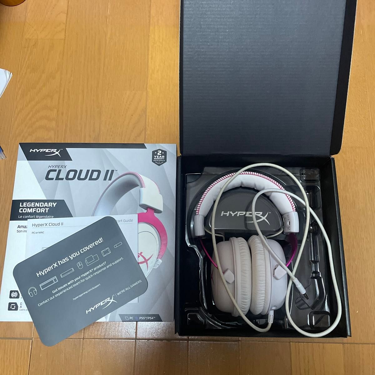 hyperx cloudⅡゲーミングヘッドセット　マイク無し