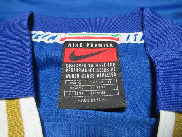 【非売品】選手支給品 イタリア代表 1996-1997年 ホーム用 半袖 XLサイズ UK製 検ロベルトバッジョ _画像4
