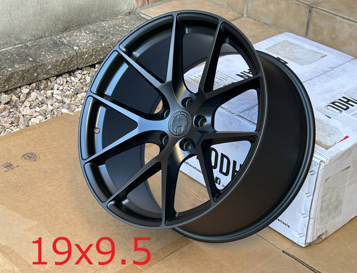 新品！Aodhan AFF7 19x9.5+35 5穴 PCD114.3 CB73.1 フローフォーミング製法 深リム Matte Black Concave USDM_画像4