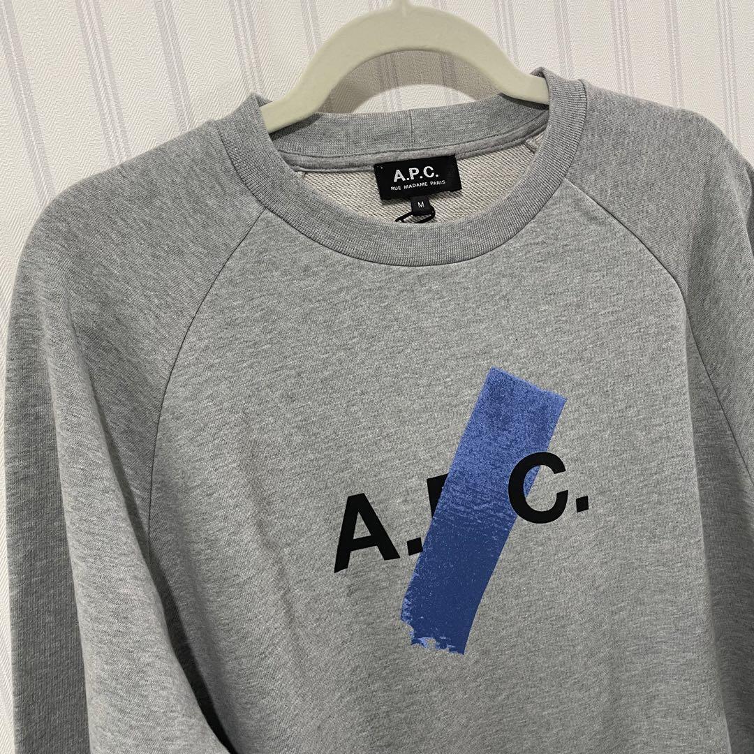 アーペーセー A.P.C. スウェット トレーナー 長袖 SHIBAグレー M_画像3