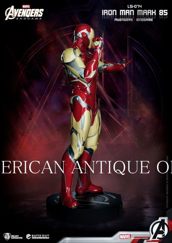  Ironman * Mark 85 Avengers / end game height 216cm Be -stroke King dam life-size figure LA direct import 