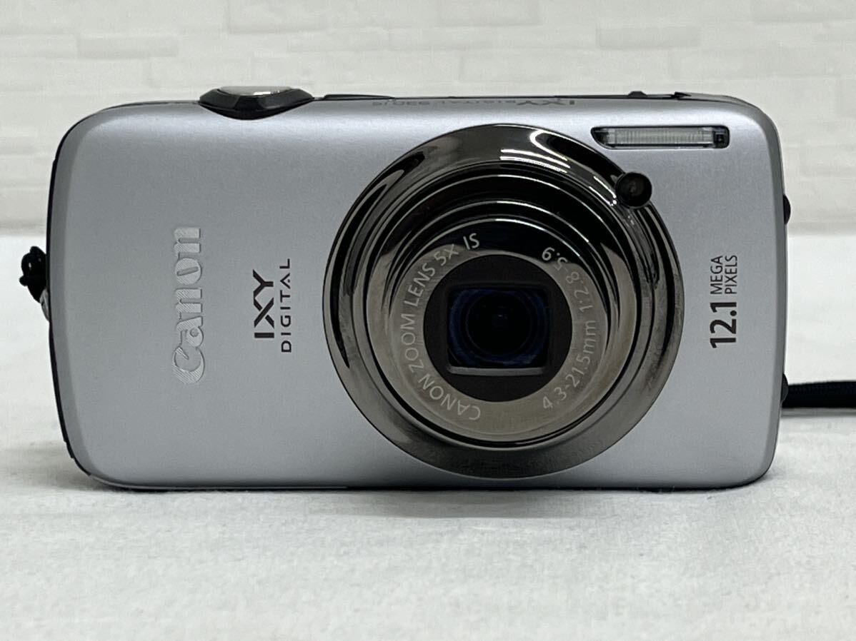 Canon IXY 930 IS デジカメ PC1437 動作OK シルバー バッテリー,アダプター,箱付きの画像2