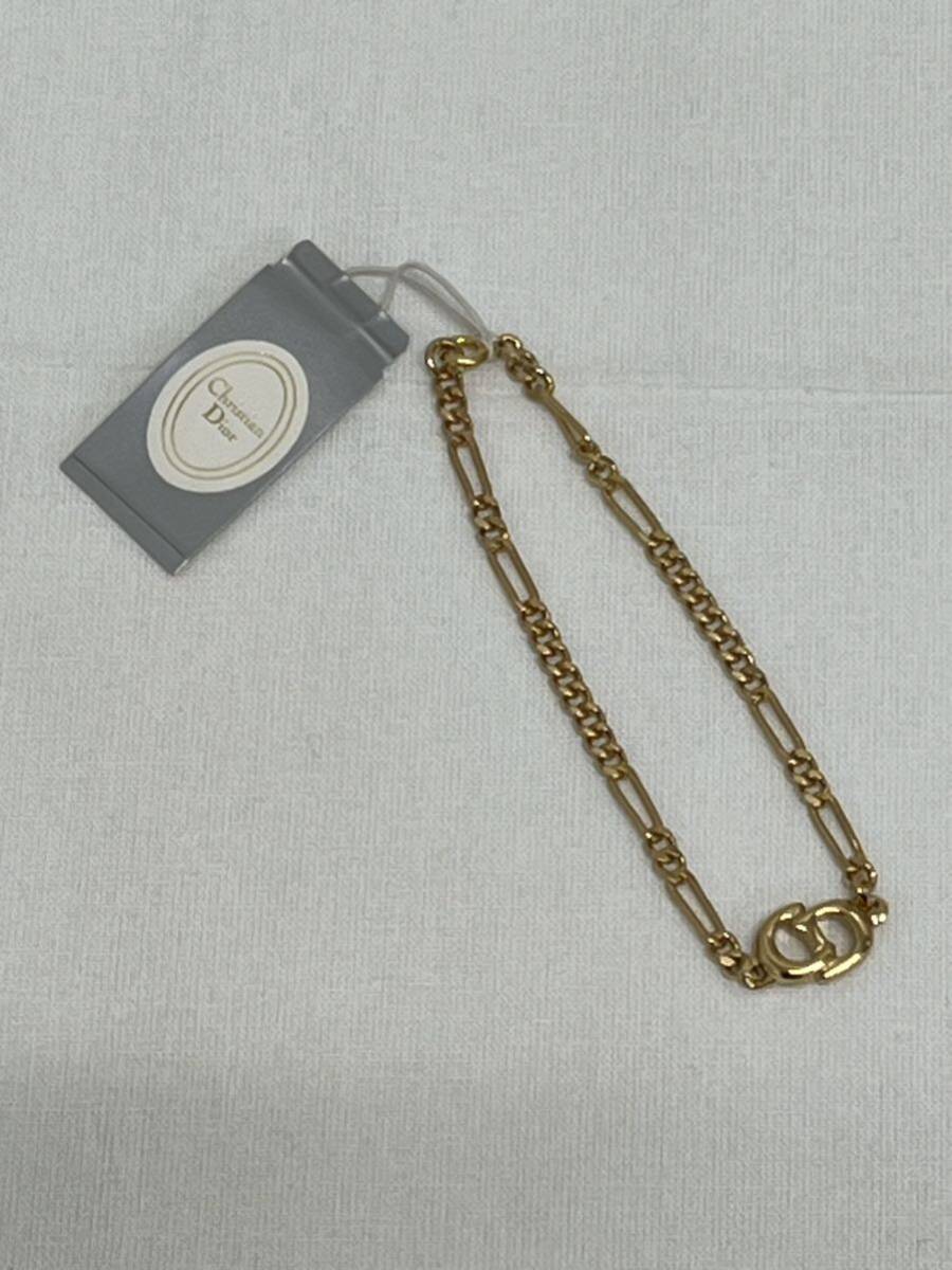 Christian Dior クリスチャン・ディオール ブレスレット CD ロゴ ゴールド 腕回り 約18.0cm ブランド 服飾小物