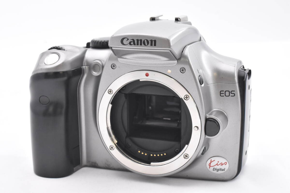 Canon キャノン EOS Kiss Digital シルバー デジタル一眼カメラボディ (t7028)_画像9