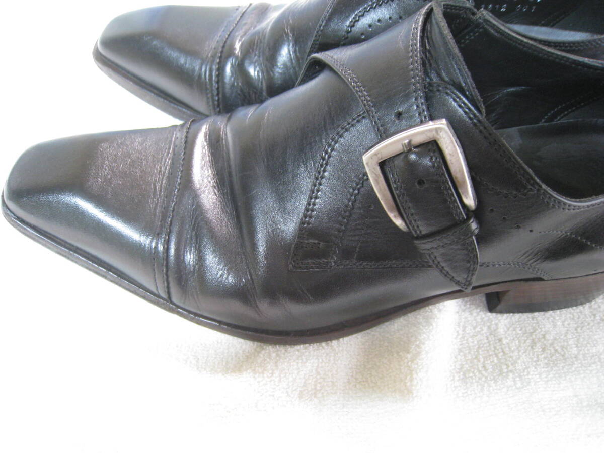 * secondhand goods *kakato repair settled black leather shoes 25.0cm Katharine Hamnett KATHRIN HAMNETT