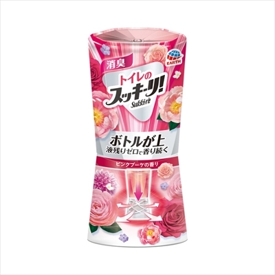 まとめ得 トイレのスッキーリ！ピンクブーケの香り　４００ＭＬ 　 アース製薬 　 芳香剤・トイレ用 x [8個] /h_画像1