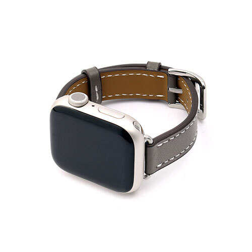 WEARPLANET Slim Line クラシック本革バンド for Apple Watch 41/40/38mm ディムグレー WP23145AW /l_画像1