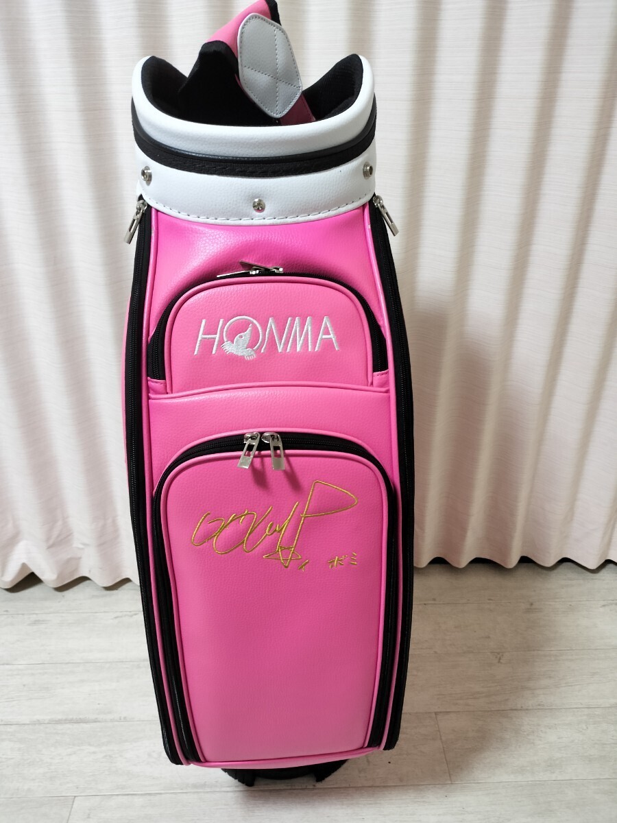 HONMA キャディバッグ イ・ボミ 限定モデル サイン刺繍入り 9.5型 5.6㎏の画像4