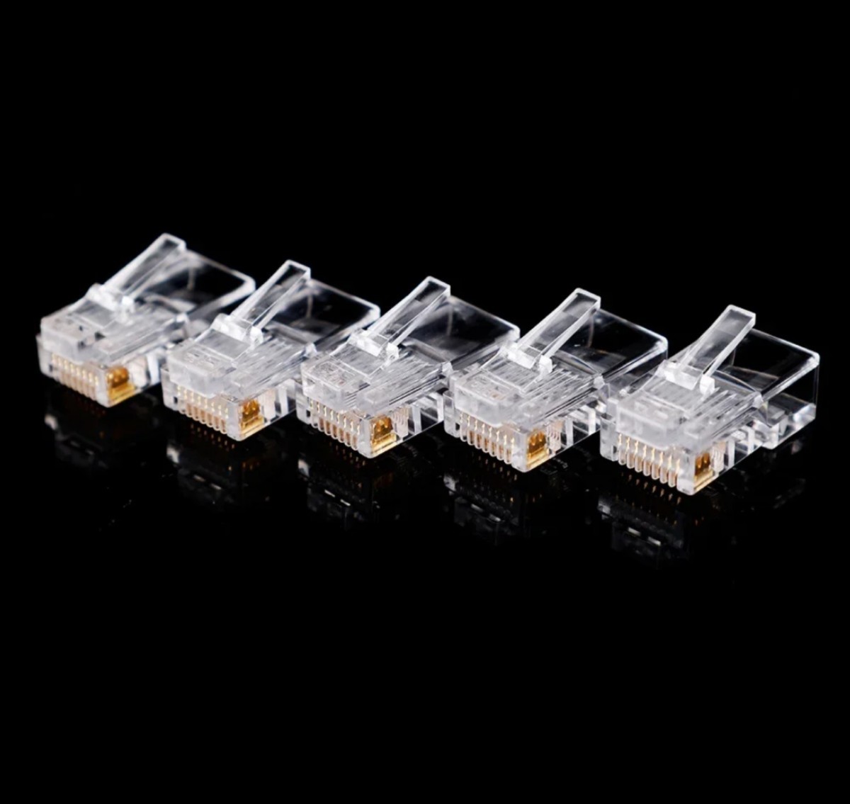 【新品】ZOERAX LANケーブル コネクター 圧着ペンチ かしめ工具 圧着工具 RJ45 RJ11 cat5 cat6 貫通式 コネクター１０個セットの画像9