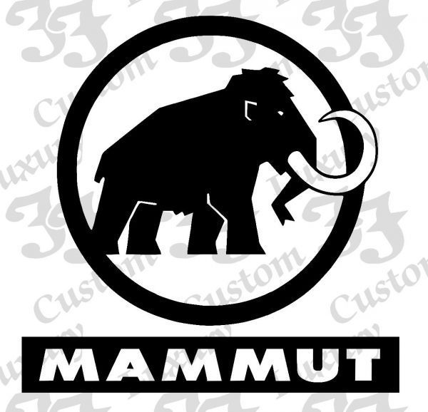 * free shipping [ all 16 color ]MAMMUT waterproof sticker * Mammut * pasting person instructions attaching [No.034]