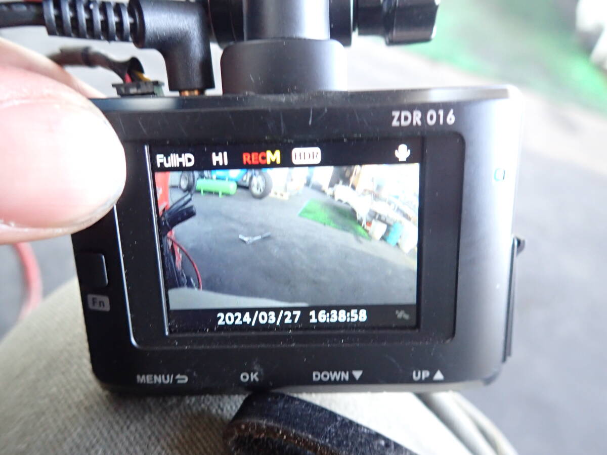 コムテック ZDR 016ドライブレコーダー 前後カメラ RPI OP-040_画像9