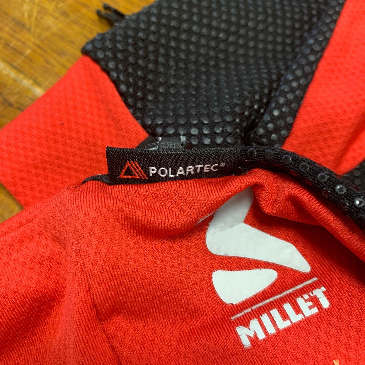 POLARTEC グローブ インナーグローブ 防寒 ブラック 手袋 ラフマミレー LAFUMA MILLET MIVO1139 ランニング トレラン マラソン ノースの画像3