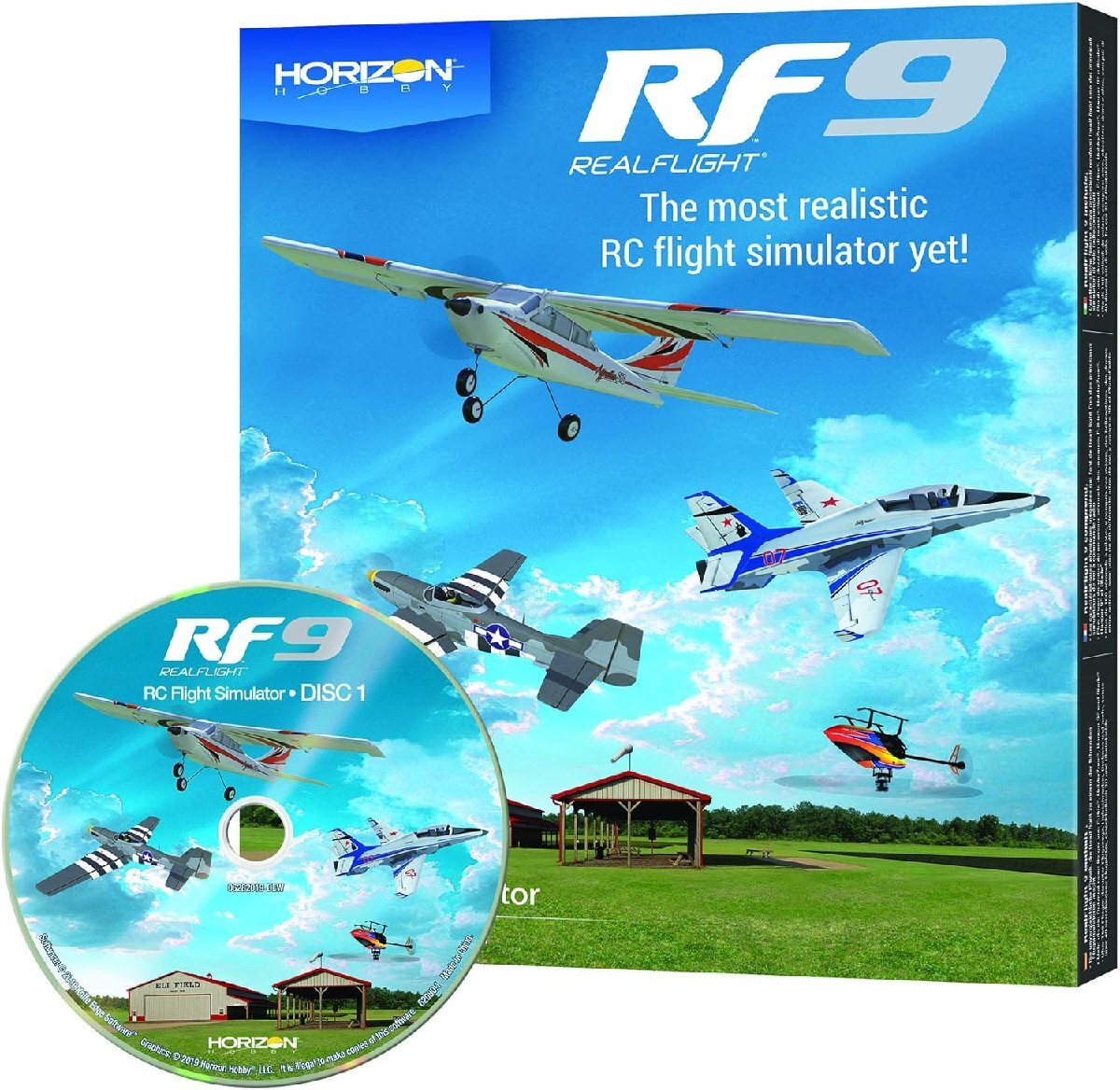★HORIZON　リアルフライト9　DVD版ソフトウエア単品　RCフライトシミュレーター（ドローン・ヘリ・飛行機）　RF9　Real Flight 9　RFL1101