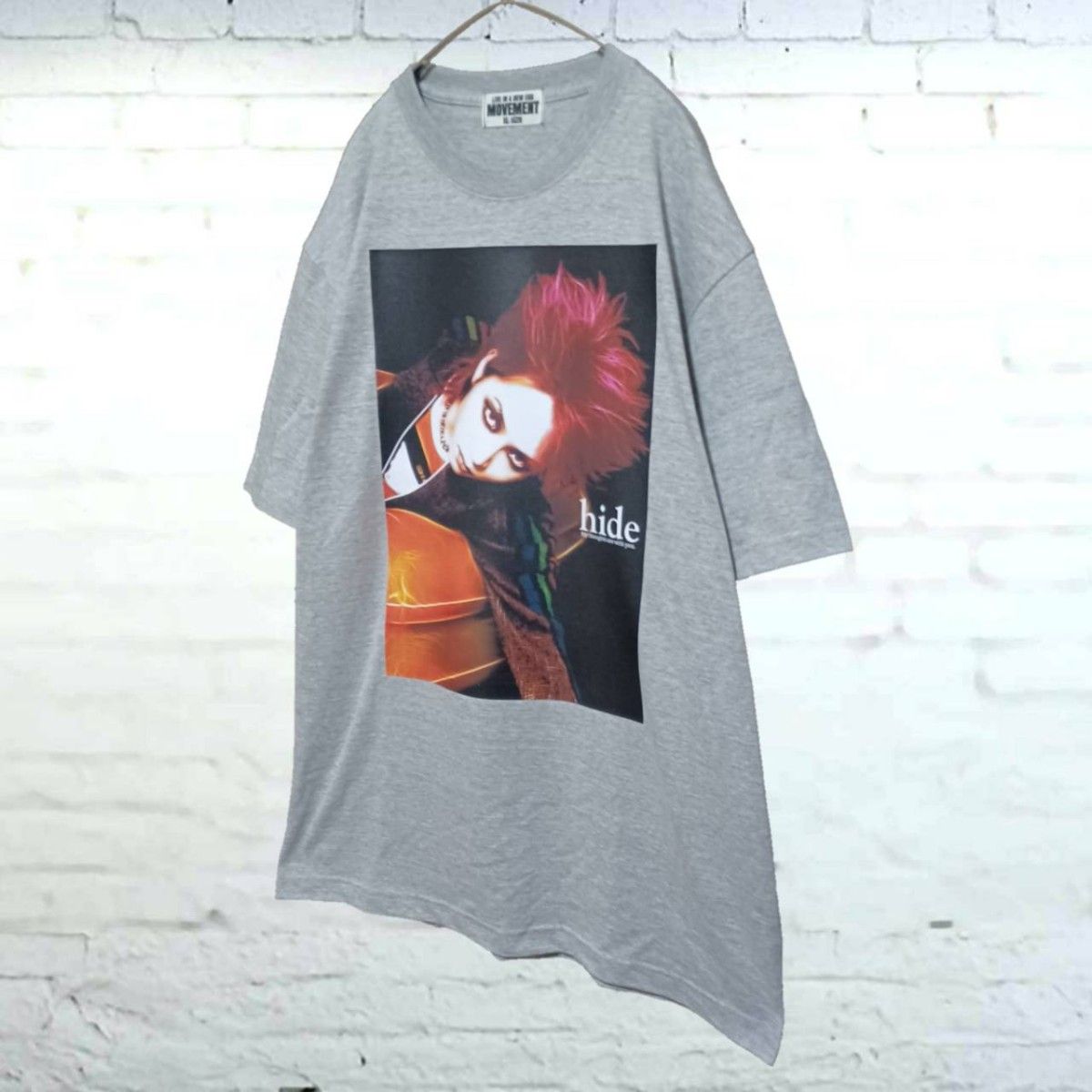 【新品】X JAPAN HIDE ミックスグレーTシャツ