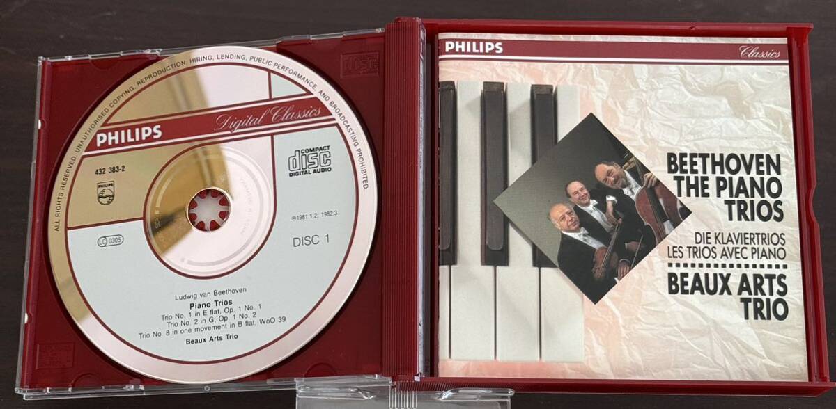 BEETHOVEN THE PIANO TRIOS／DIE KLAVIERTRIOS LES TRIOS AVEC PIANO／BEAUX ARTS TRIO【CD-BOX】の画像5