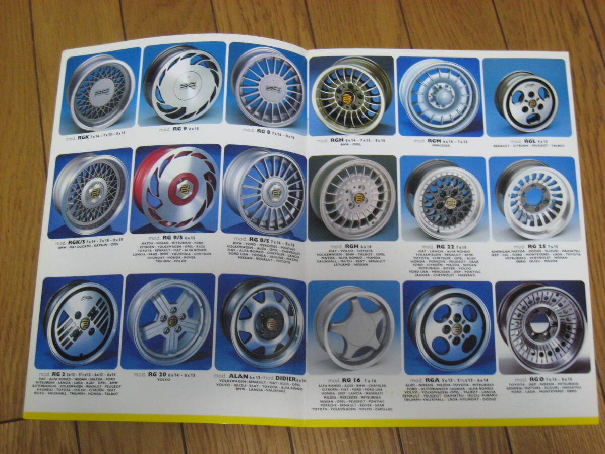 RG　design　wheels　made in italy  редкий  каталог 
