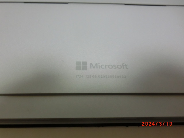 マイクロソフト surface pro4 1724 12.3型液晶割れSSDストレージ128GB付 バッテリー無しACアダプター無し JUNK品の画像6